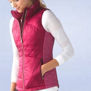 Lululemon Down for a Run berry vest 4